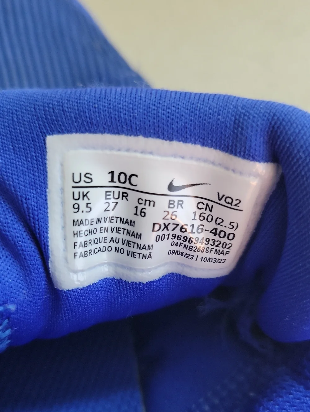 Nike Toddler Star Runner 4 Royal Blue Sice 10c